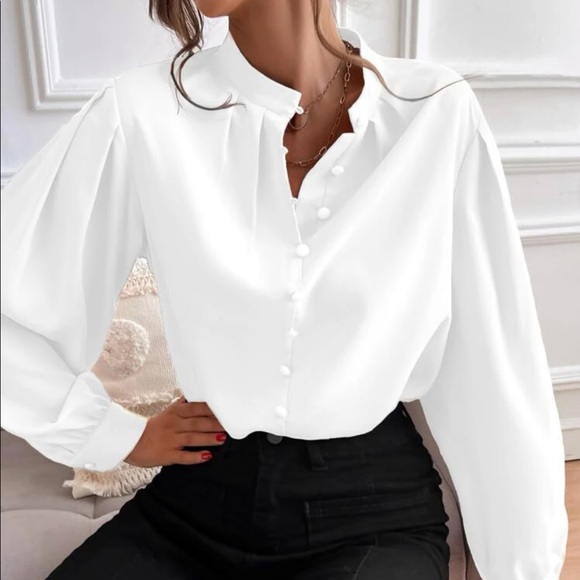 Luxurious satin bishop sleeve. Louse - Picture 7 of 15